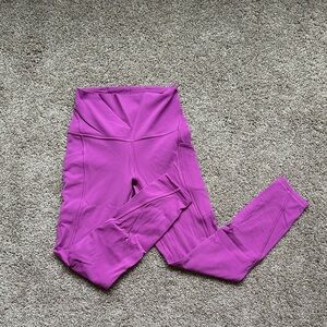 lululemon athletica Women's Align 25” Leggings with pockets in Bright Purple